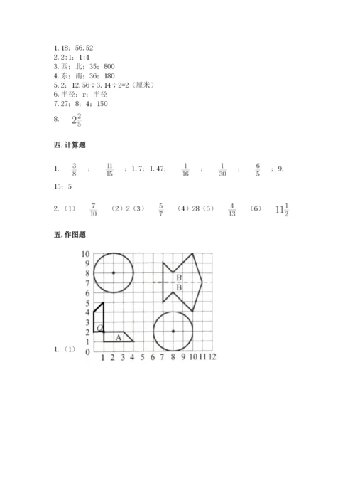 小学数学六年级上册期末测试卷附参考答案【名师推荐】.docx