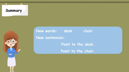 Module 3 Unit 2 Point to the desk 课件(共28张PPT)
