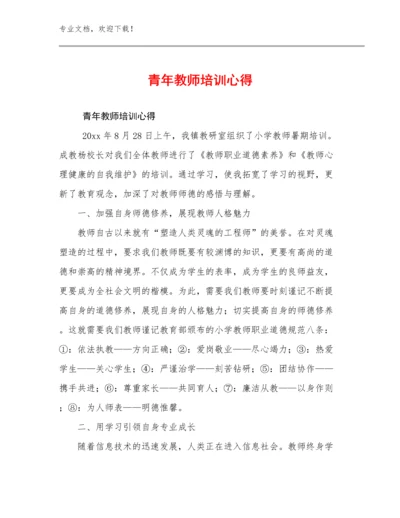 青年教师培训心得优选例文23篇合集.docx