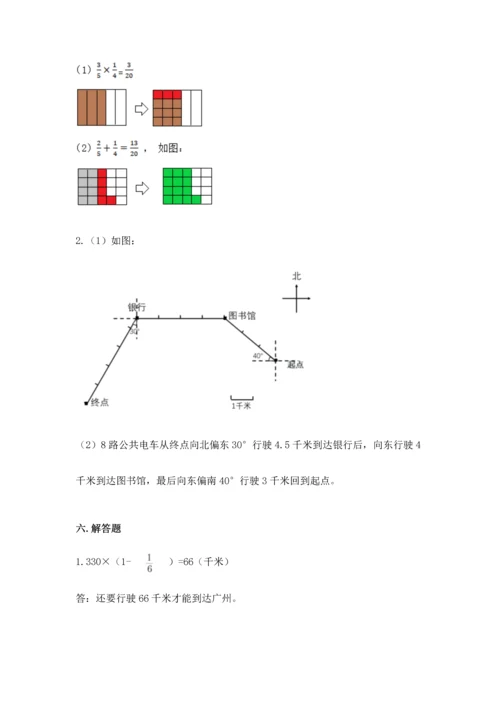 人教版六年级上册数学 期中测试卷精品【精选题】.docx