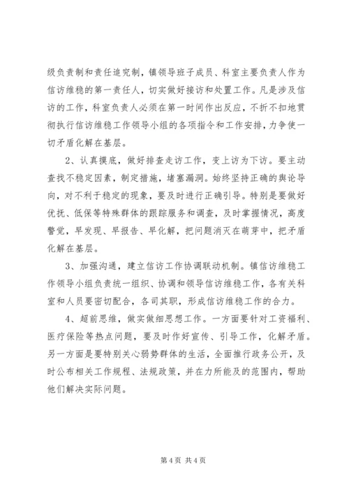 乡镇维稳应急处理实施方案.docx