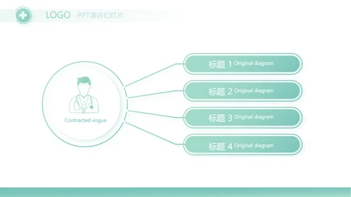 蓝色简约医院科主任述职报告动态PPT