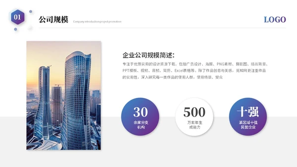 大气简约科技风公司介绍企业介绍企业宣传产品介绍ppt模板科技公司介绍