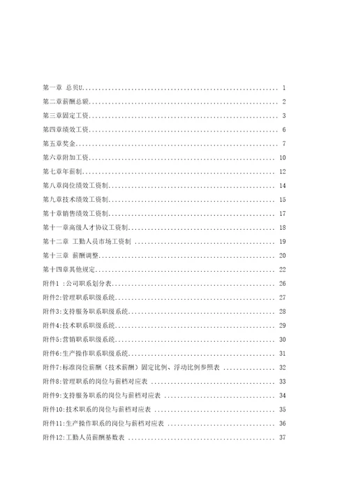完整的薪酬体系方案及对策