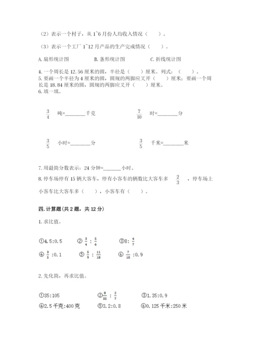 六年级数学上册期末考试卷精品【有一套】.docx