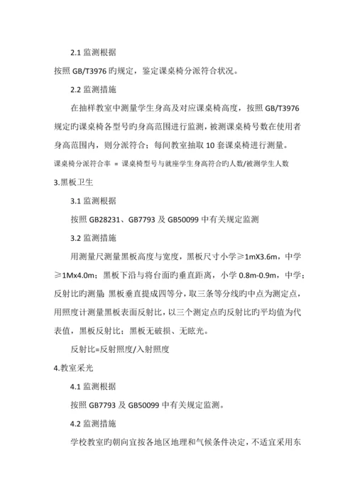 学校监测方法方案.docx