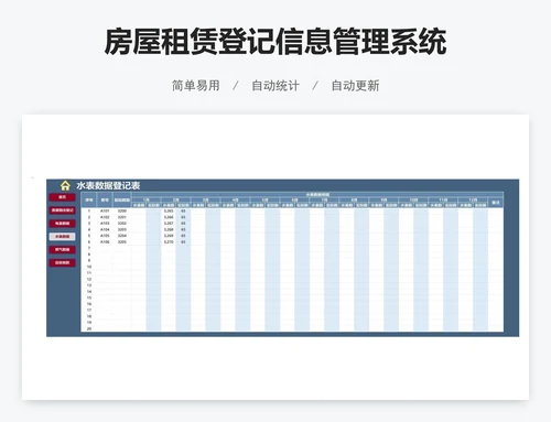 房屋租赁登记信息管理系统