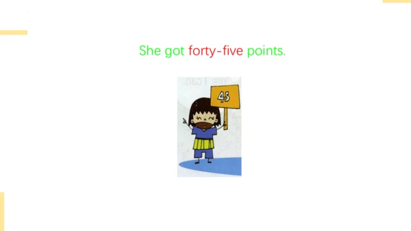 Module 6 Unit 2 They got fifty points.  课件(共26张PPT