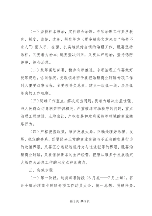 乡镇治理商业贿赂专项工作实施方案.docx