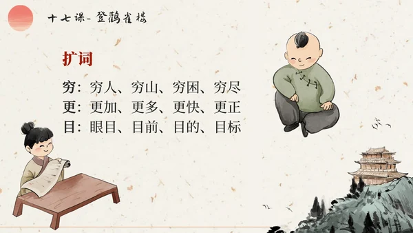 部编版语文二年级上册第十七课《登鹳雀楼》课件