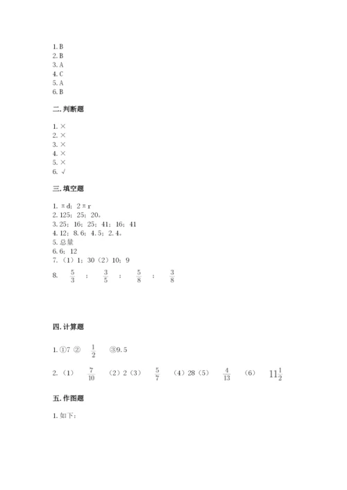 小学数学六年级上册期末测试卷带答案ab卷.docx