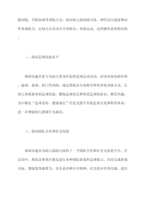 幼儿园球球乐趣多总结