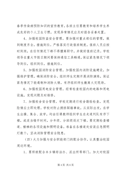 学校园安全及周边环境专项督查自查整改报告.docx