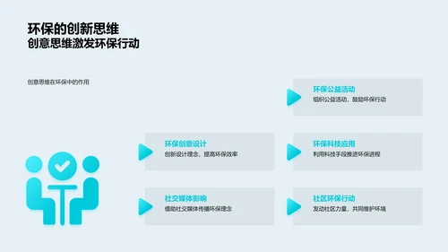 实践环保，担当责任PPT模板