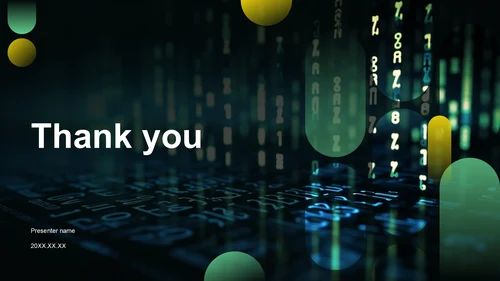 绿色科技风IT互联网大数据分析汇报PPT主题