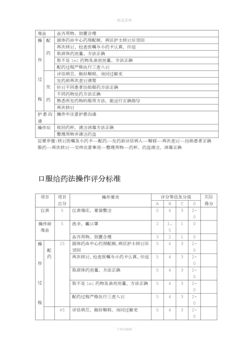 最新版护理操作流程与评分标准.docx