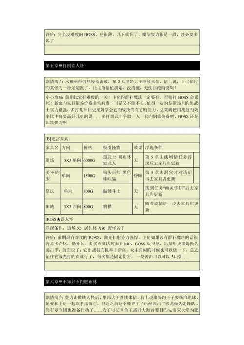 NDS迷宫制造者标准流程攻略道具表.docx