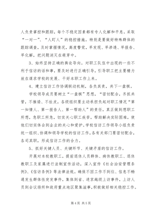 双捷中学信访维稳稳工作大排查情况汇报.docx