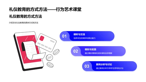 文化礼仪在教学中的应用PPT模板