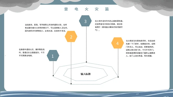 洪水泥石流自然灾害安全教育通用PPT模板