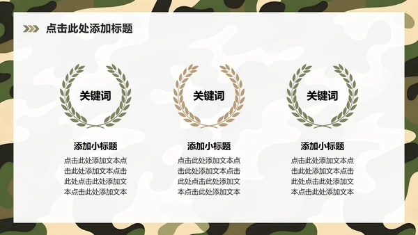 绿色几何商务风军训成果展示汇报PPT模板