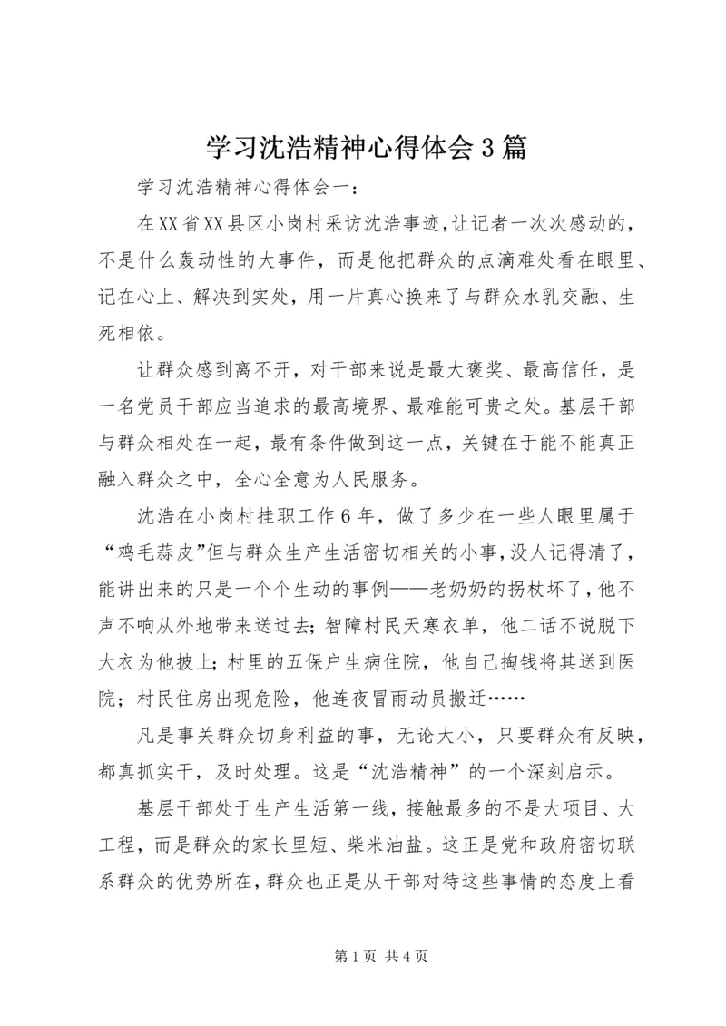 学习沈浩精神心得体会3篇.docx