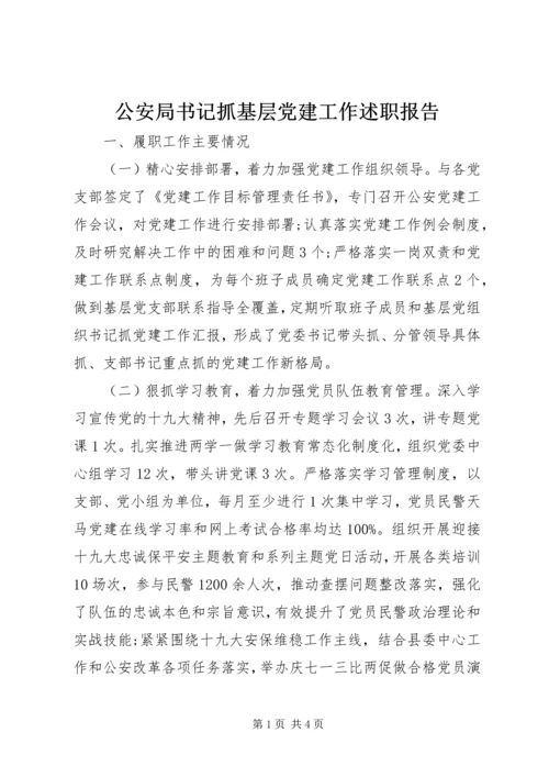 公安局书记抓基层党建工作述职报告.docx
