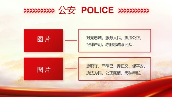 红色大气城管执法工作汇报动态PPT模板