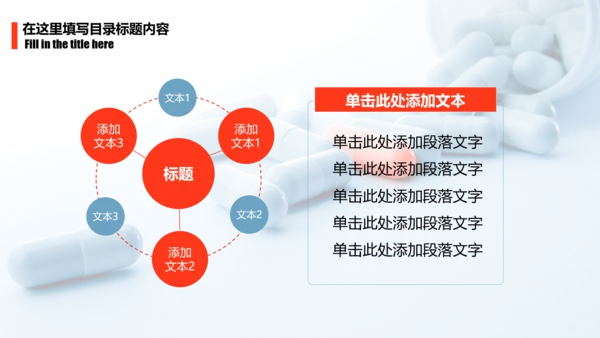 简约医疗药丸工作报告PPT