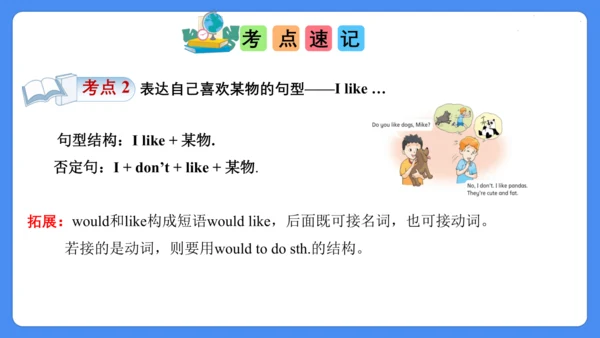 Unit 1 I like dogs  复习课件(共28张PPT)