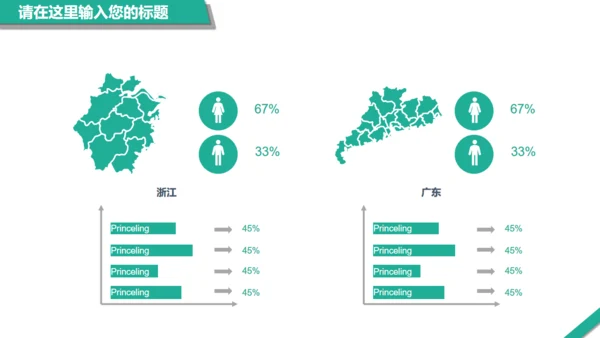 绿色扁平风通用PPT模板