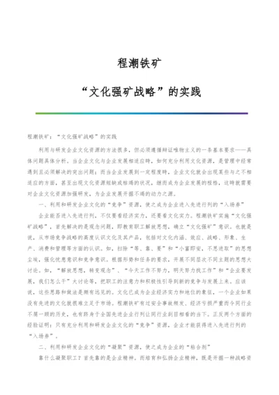 程潮铁矿：文化强矿战略的实践.docx