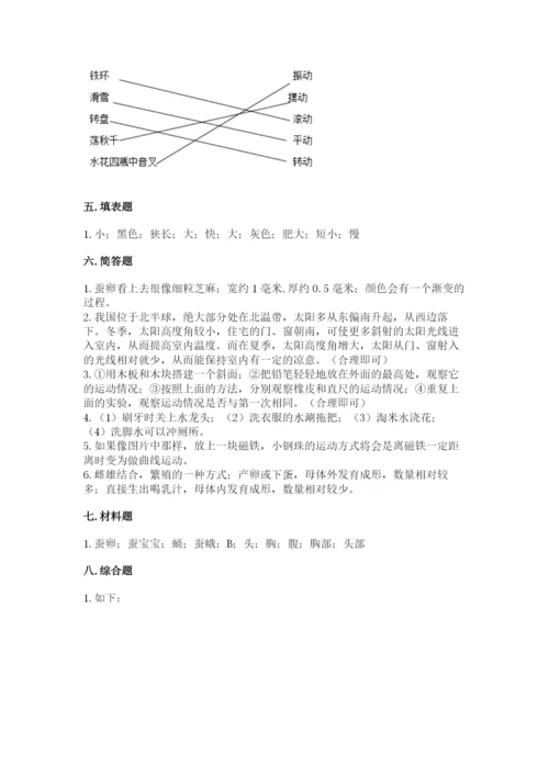 教科版科学三年级下册 期末测试卷【学生专用】.docx