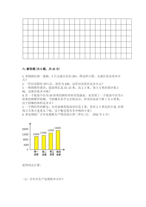 冀教版六年级下册期末真题卷附答案【培优b卷】.docx