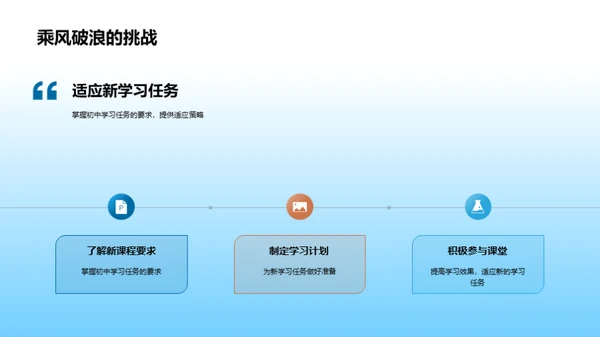 初中新生适应指南