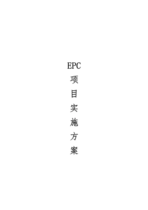 EPC专项项目实施专题方案.docx