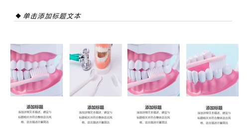 牙科牙医爱护牙齿口腔护理PPT模板