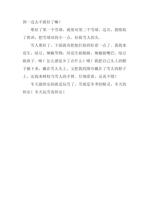 冬季雪之乐作文.docx