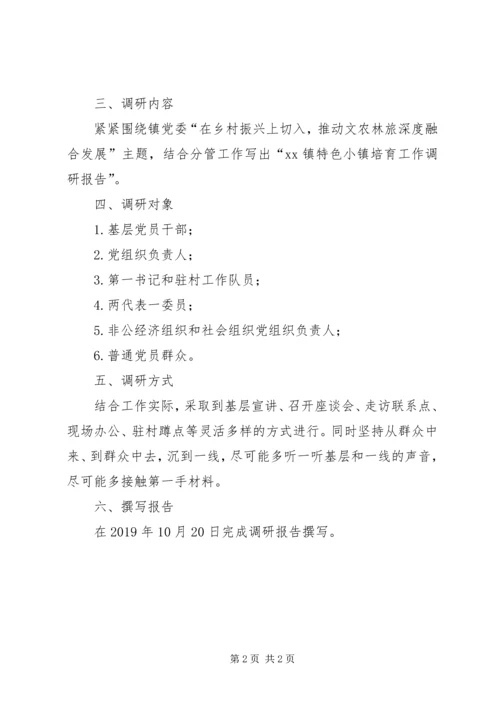 乡镇领导“不忘初心、牢记使命”主题教育调研方案.docx