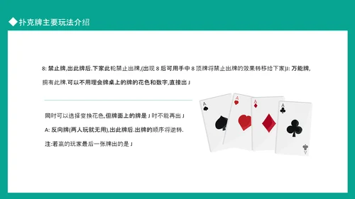 扑克牌主要玩法介绍掼蛋PPT模板