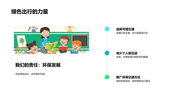 校园环保实践教育PPT模板