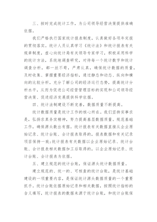 统计工作总结怎么写十篇.docx