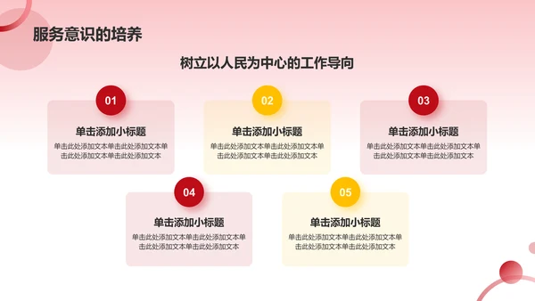 红色党政风为人民服务毛概概述党政教育PPT模板