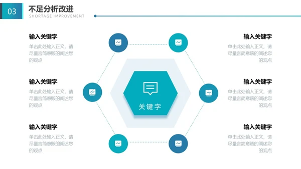 蓝色渐变拼接简约形状大气时尚工作汇报通用PPT模板工作总结