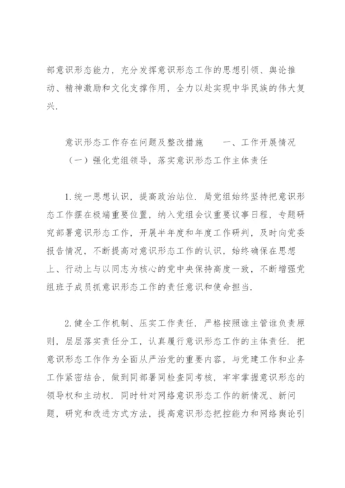 意识形态工作存在问题及整改措施.docx