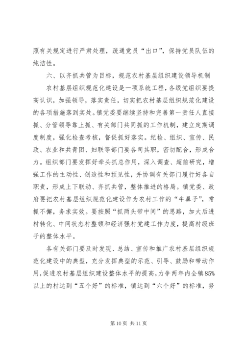 关于加强农村基层组织规范化建设的意见 (7).docx