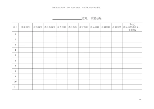 项目精细化管理手册表格下篇模板.docx