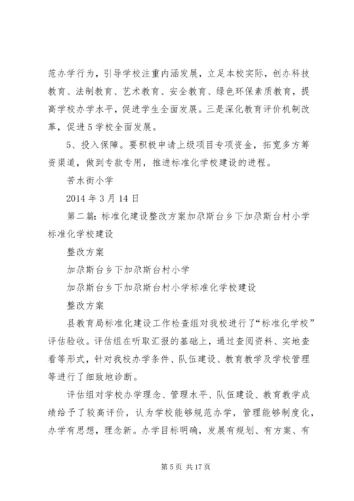 苦水街小学标准化建设整改方案.docx