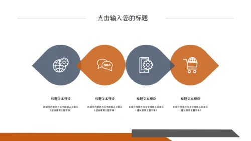 橙色时尚创意商务工作汇报通用PPT模板