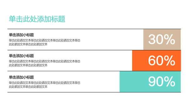 青橙色简约风年中述职PPT模板